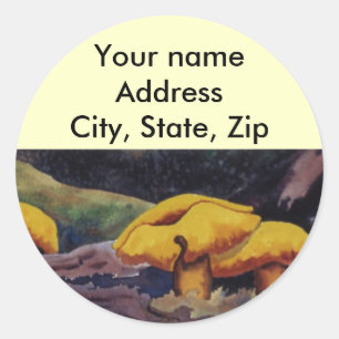 Rond Sticker d'adresse de retour