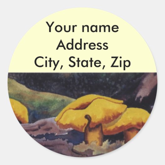 Rond Sticker d'adresse de retour (Devant)