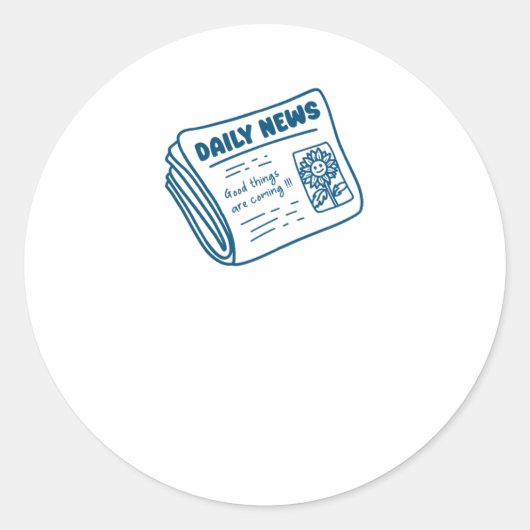 Rond Sticker d'affirmation positive (Devant)