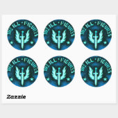 Rond Sticker Dagger (Feuille)