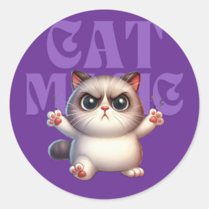 Rond Sticker d'alimentation de chat