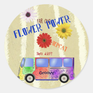 Rond Sticker d'alimentation des fleurs