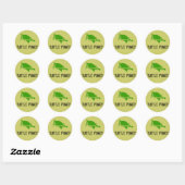 Rond Sticker d'alimentation tortue (Feuille)