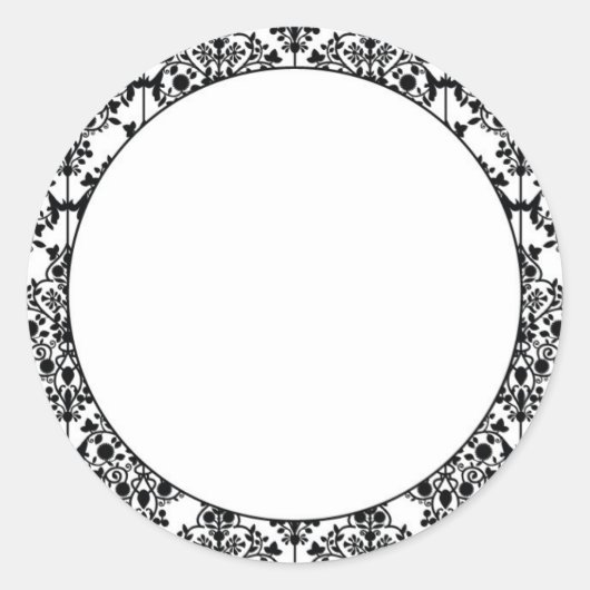 Rond Sticker Damask (Devant)