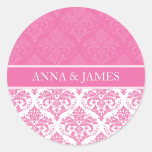 ROND STICKER - DAMASK 1
