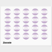 Rond Sticker ~ Damask Stripe 12 (Feuille)