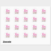 Rond Sticker d'amour (Feuille)