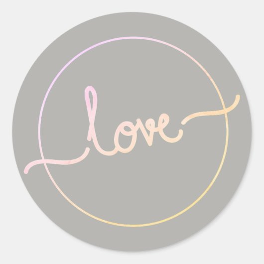 Rond Sticker d'amour (Devant)