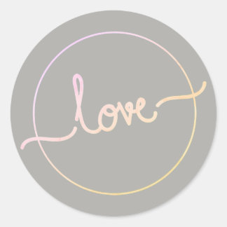 Rond Sticker d'amour