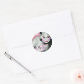 Rond Sticker d'amour d'une sirène (Enveloppe)