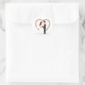 Rond Sticker d'amour mariage (Sac)
