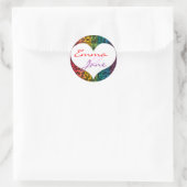 Rond Sticker d'amour Rainbow Glam (Sac)