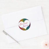 Rond Sticker d'amour Rainbow Glam (Enveloppe)