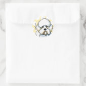 Rond Sticker Dandy Dinmont Terrier (Sac)