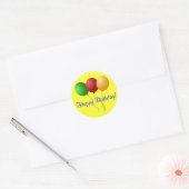 Rond Sticker d'anniversaire (Enveloppe)