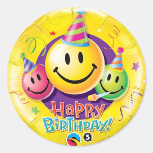 Rond Sticker d'anniversaire (Devant)