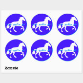 Rond Sticker d'anniversaire hébreu (Feuille)