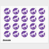 Rond Sticker d'anniversaire hébreu (Feuille)