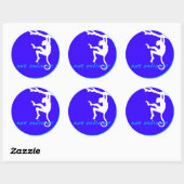 Rond Sticker d'anniversaire hébreu (Feuille)