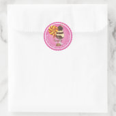 Rond Sticker d'anniversaire pour la fête des bonbons po (Sac)