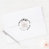 Rond Sticker d'anniversaire pour l'impression de vache  (Enveloppe)