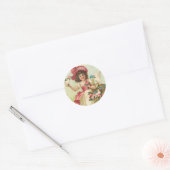 Rond Sticker d'anniversaire vintage (Enveloppe)