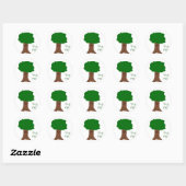 Rond Sticker d'arbre Hug Me (Feuille)