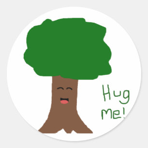 Rond Sticker d'arbre Hug Me