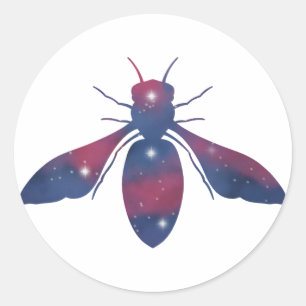 Rond Sticker Dark Honeybee