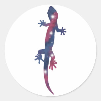 Rond Sticker Dark Lizard Starscape