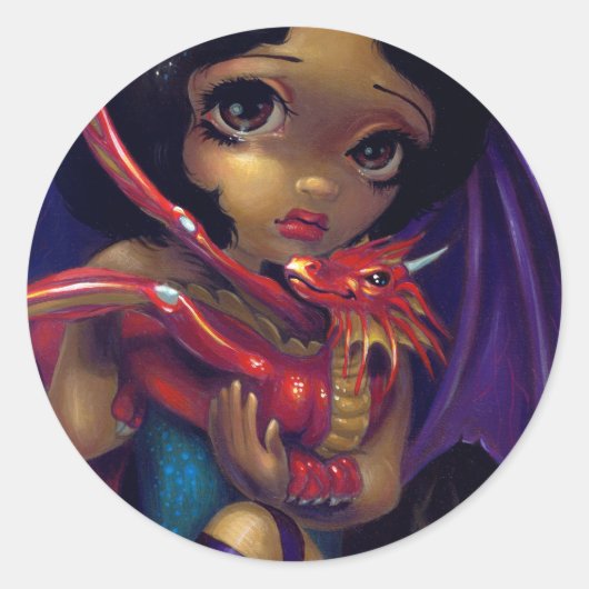 Rond Sticker "Darling Dragonling I" (Devant)