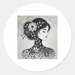 Rond Sticker d'art de résistance