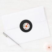 Rond Sticker d'art du système solaire (Enveloppe)