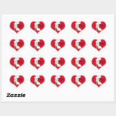 Rond Sticker d'art Greyhound Love Dog (Feuille)