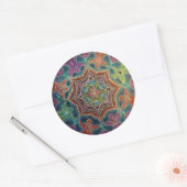 Rond Sticker d'art Mandala Anges dansants (Enveloppe)