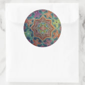 Rond Sticker d'art Mandala Anges dansants (Sac)