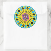Rond Sticker d'art Mandala Oeil de Horus Sunflower (Sac)