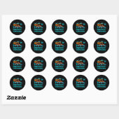 Rond Sticker d'art Msnbc Viewer (Feuille)
