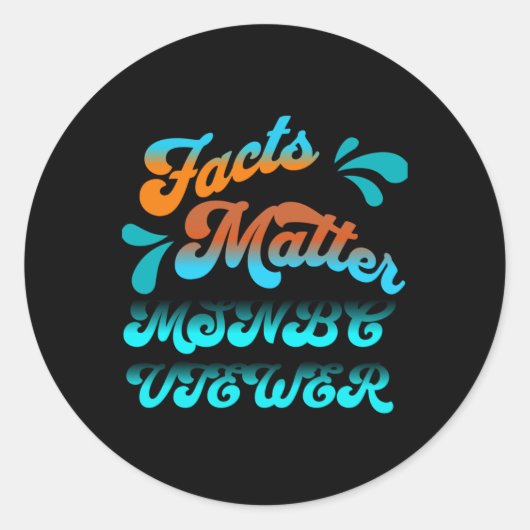 Rond Sticker d'art Msnbc Viewer (Devant)