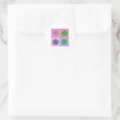 Rond Sticker d'art pop succulent (Sac)