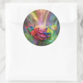 Rond Sticker d'art Rose de guérison (Sac)
