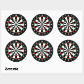 Rond Sticker Dartboard (Feuille)