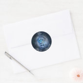Rond Sticker d'astrologie Symbole lion Lion Lion Lion (Enveloppe)