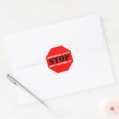 Rond Sticker d'avertissement anti-vol (Enveloppe)