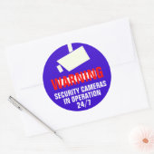 Rond Sticker d'avertissement d'arrondi de la caméra de (Enveloppe)