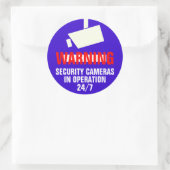 Rond Sticker d'avertissement d'arrondi de la caméra de (Sac)