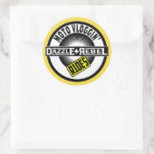Rond Sticker Dazzle Rebel Rides (Sac)