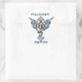 Rond Sticker de 3 pouces Southside Riders (Sac)