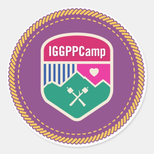 Rond Sticker de Badge IGGPPCamp (Devant)