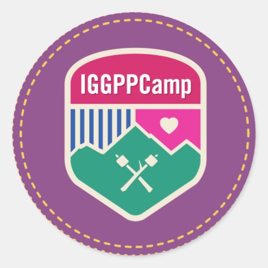 Rond Sticker de Badge IGGPPCamp (Devant)